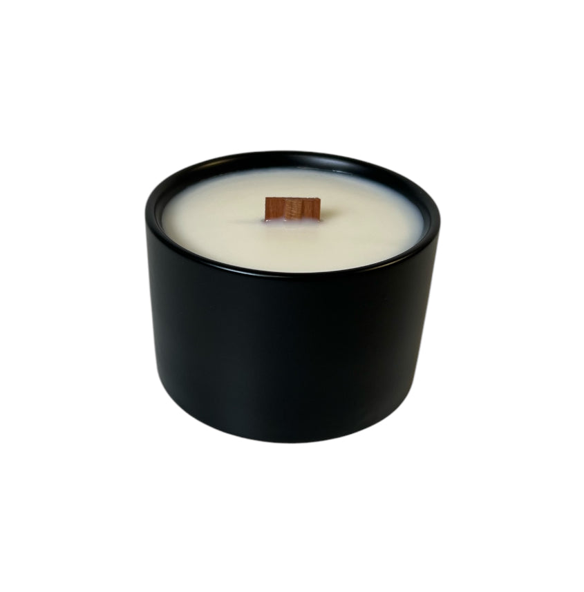 BLACK MINI CERAMIC CANDLE