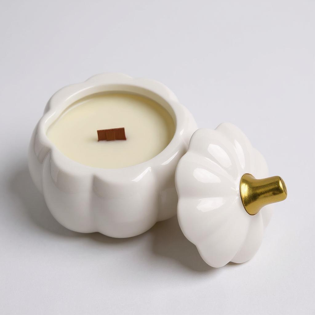 5oz White Pumpkin Candle