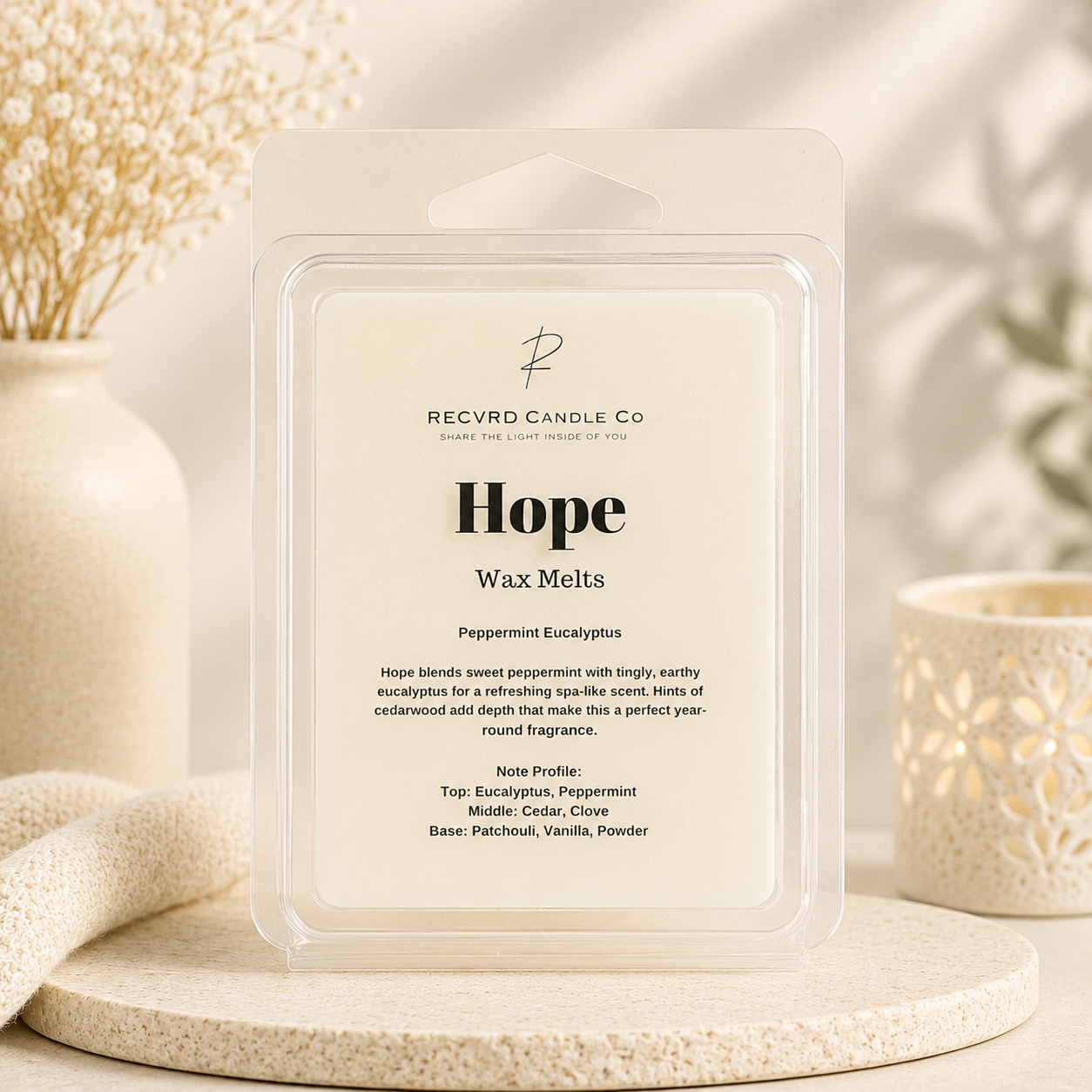 HOPE Wax Melts · Peppermint Eucalyptus