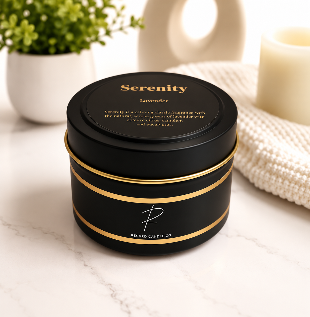 BOUGIE EN ÉTAIN DE 118 ML SÉRÉNITÉ - Lavande