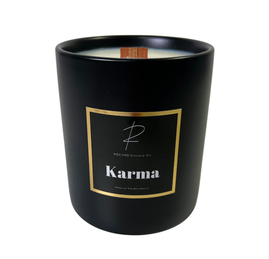 BLACK CERAMIC CANDLE