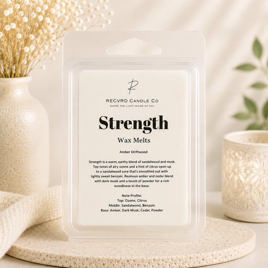 STRENGTH Wax Melts · Amber Driftwood