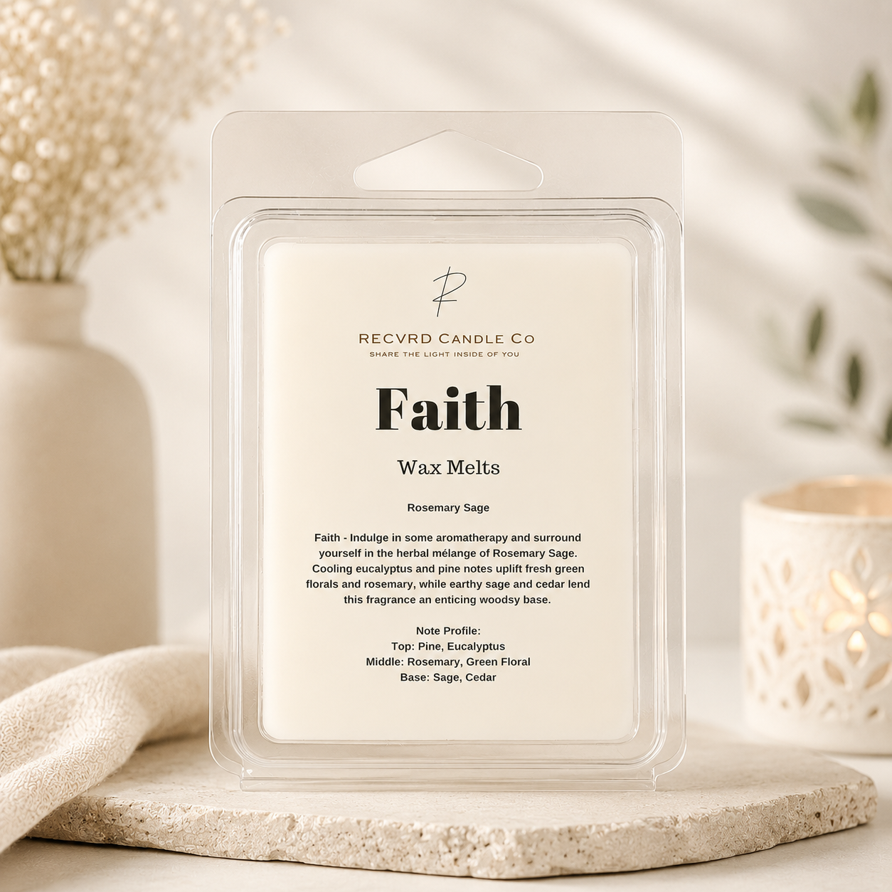 FAITH Wax Melts · Rosemary Sage